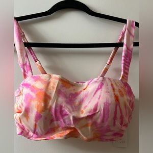 36C Pink Tie-Dye Swim Bikini Top